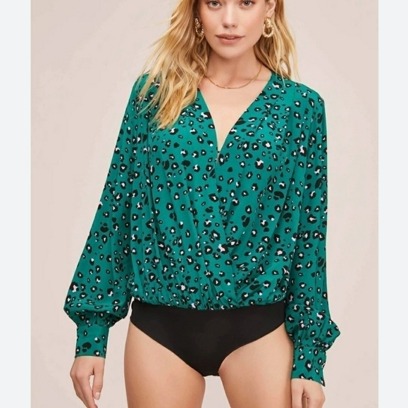 Trixie Leopard Print Bodysuit size Small New - Picture 1 of 11